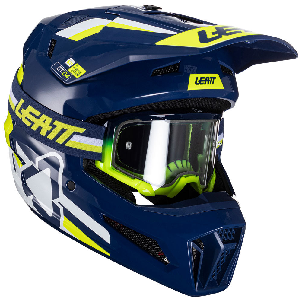 LEATT MOTO 3.5 V24 HELMET WITH 4.5 VELOCITY GOGGLE