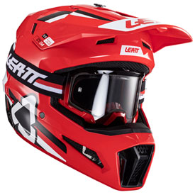 LEATT MOTO 3.5 V24 HELMET WITH 4.5 VELOCITY GOGGLE