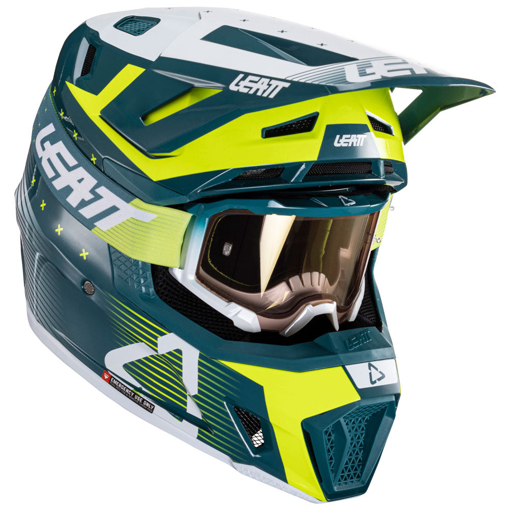 LEATT MOTO 7.5 V24 HELMET WITH 4.5 VELOCITY GOGGLE