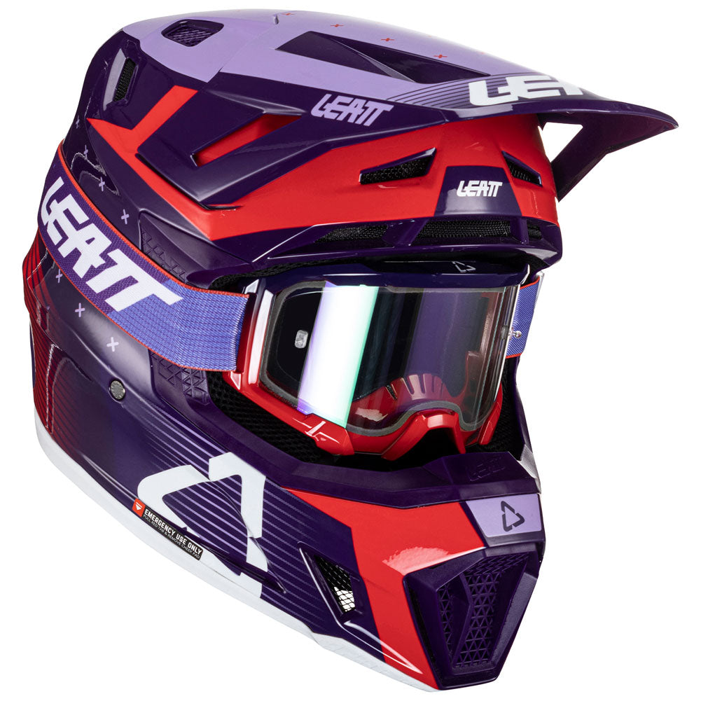 LEATT MOTO 7.5 V24 HELMET WITH 4.5 VELOCITY GOGGLE