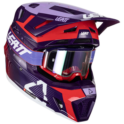 LEATT MOTO 7.5 V24 HELMET WITH 4.5 VELOCITY GOGGLE