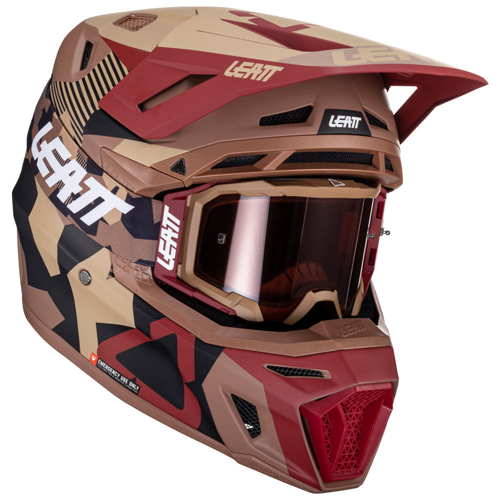 LEATT MOTO 8.5 V24 HELMET WITH 5.5 VELOCITY GOGGLE