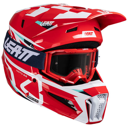 LEATT MOTO 3.5 HELMET WITH 3.5 VIZION GOGGLE