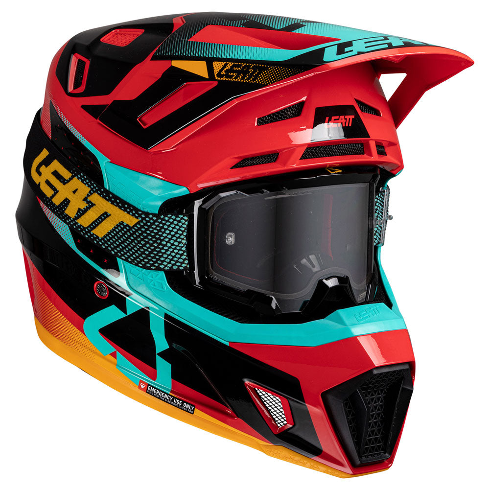 LEATT MOTO 7.5 HELMET WITH 4.5 VELOCITY GOGGLE