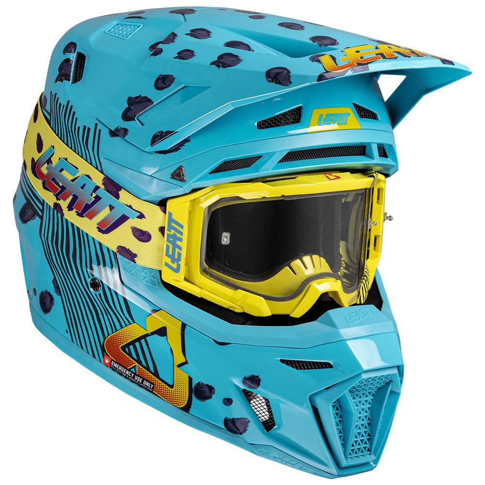 LEATT MOTO 8.5 HELMET WITH 5.5 VELOCITY GOGGLE