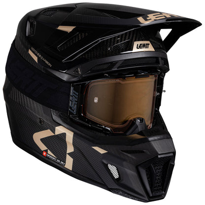 LEATT MOTO 9.5 CARBON HELMET WITH 6.5 VELOCITY IRIZ GOGGLE