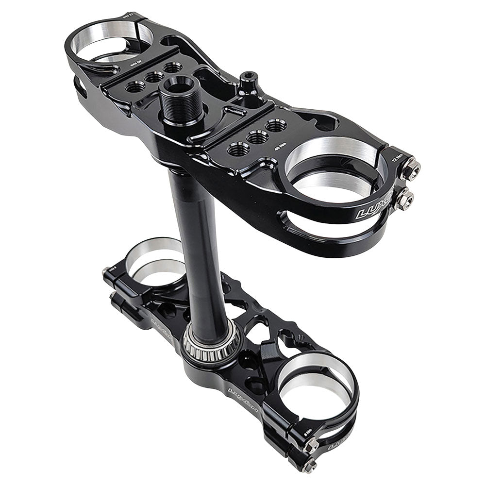 Luxon Gen3 Pro Triple Clamp Set with Rubber Isolated Handlebar Mounts