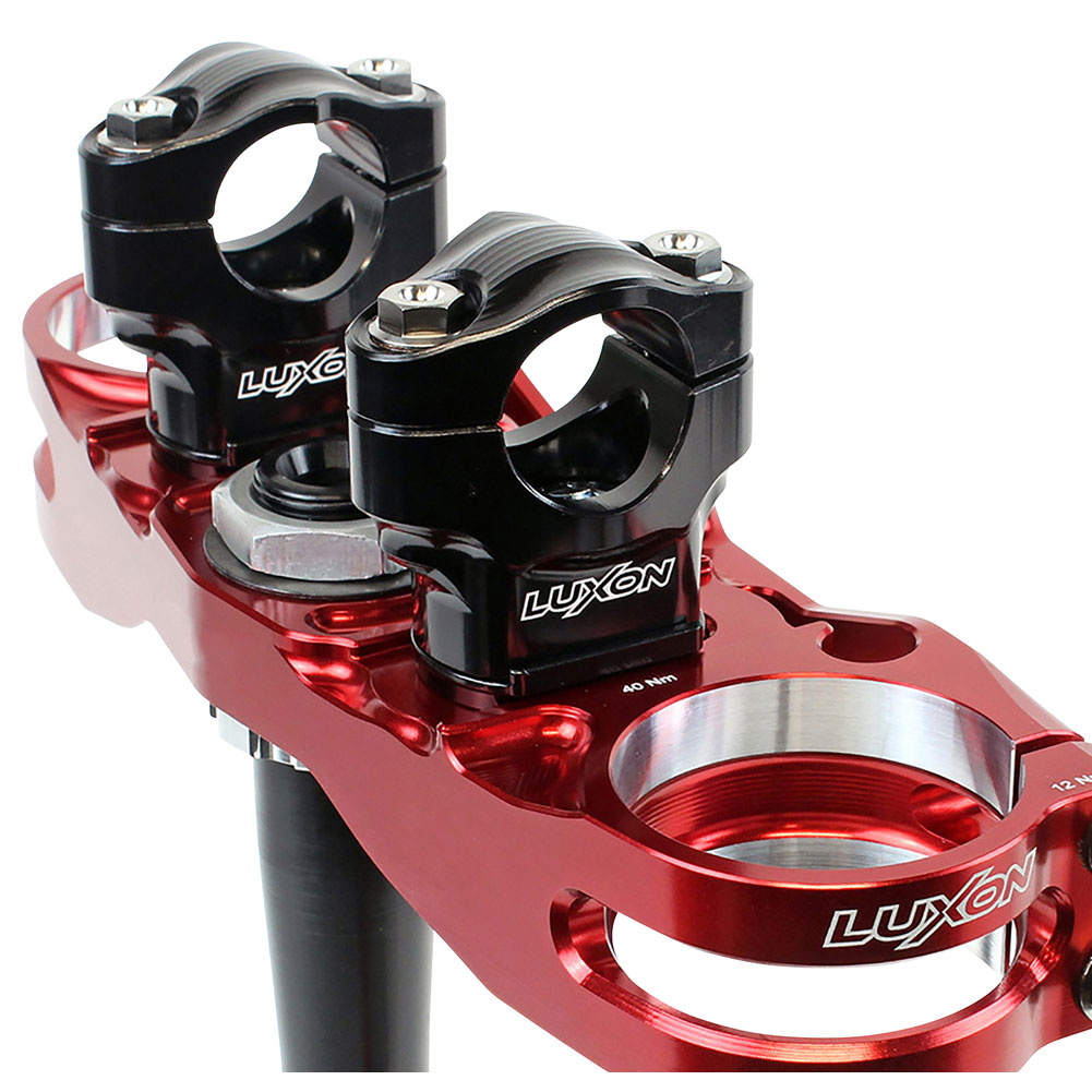 Luxon Gen3 Pro Triple Clamp Set with Solid Handlebar Mounts