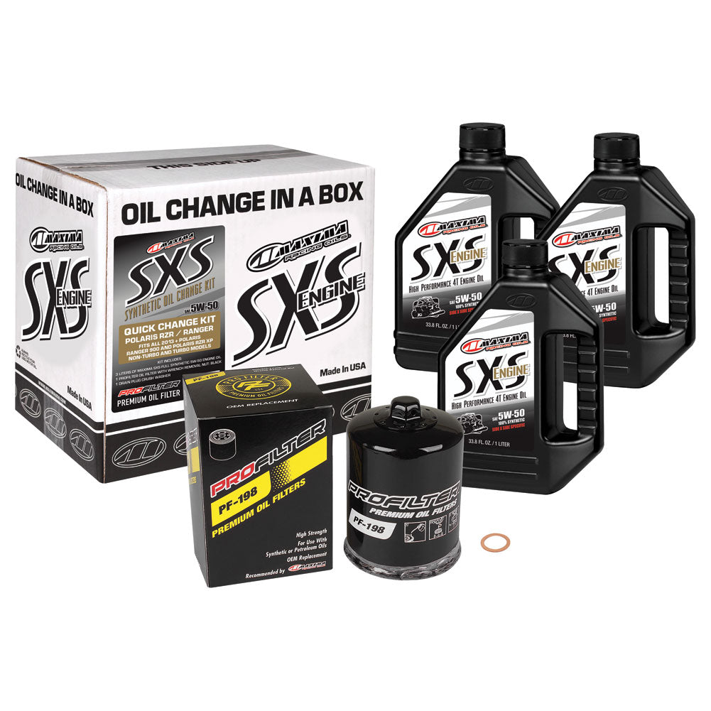 Maxima SXS Synthetic 5W-50 Oil Change Kit