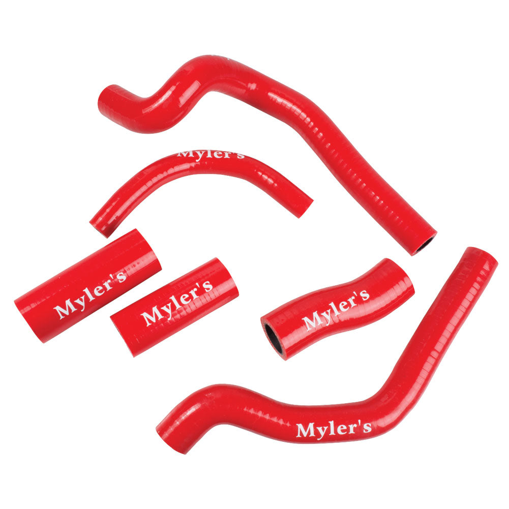Mylers Silicone Radiator Hose Kit Red