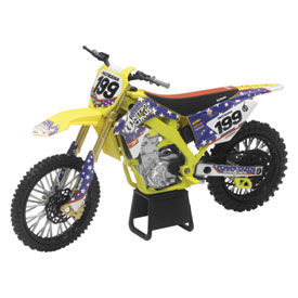 NEW RAY DIE-CAST SUZUKI RM-Z450 TRAVIS PASTRANA NITRO CIRCUS MOTORCYCLE REPLICA