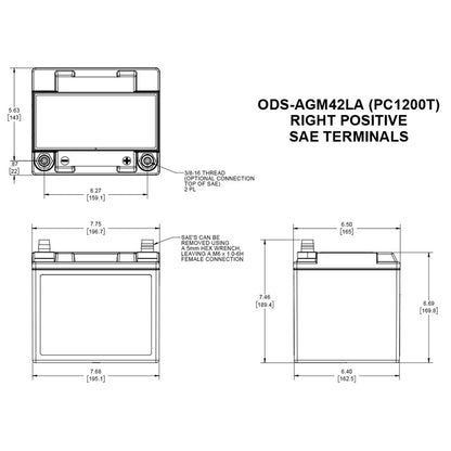 Odyssey Extreme Series Battery PC1200T