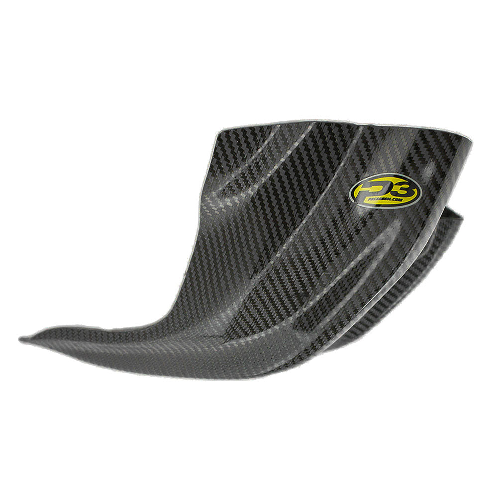P3 Carbon Carbon Enduro Skid Plate Black