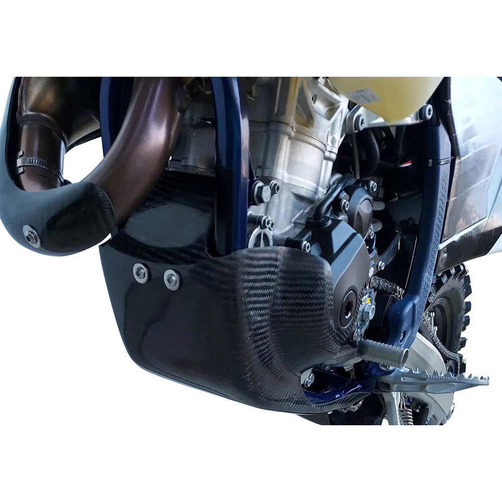 P3 Carbon Skid Plate with Linkage Guard Black