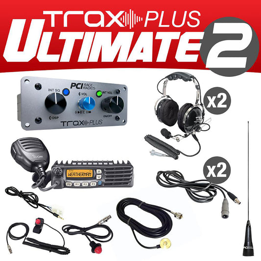 PCI Race Radio Trax Plus Ultimate 2 Seat UTV Package with Mount Kit