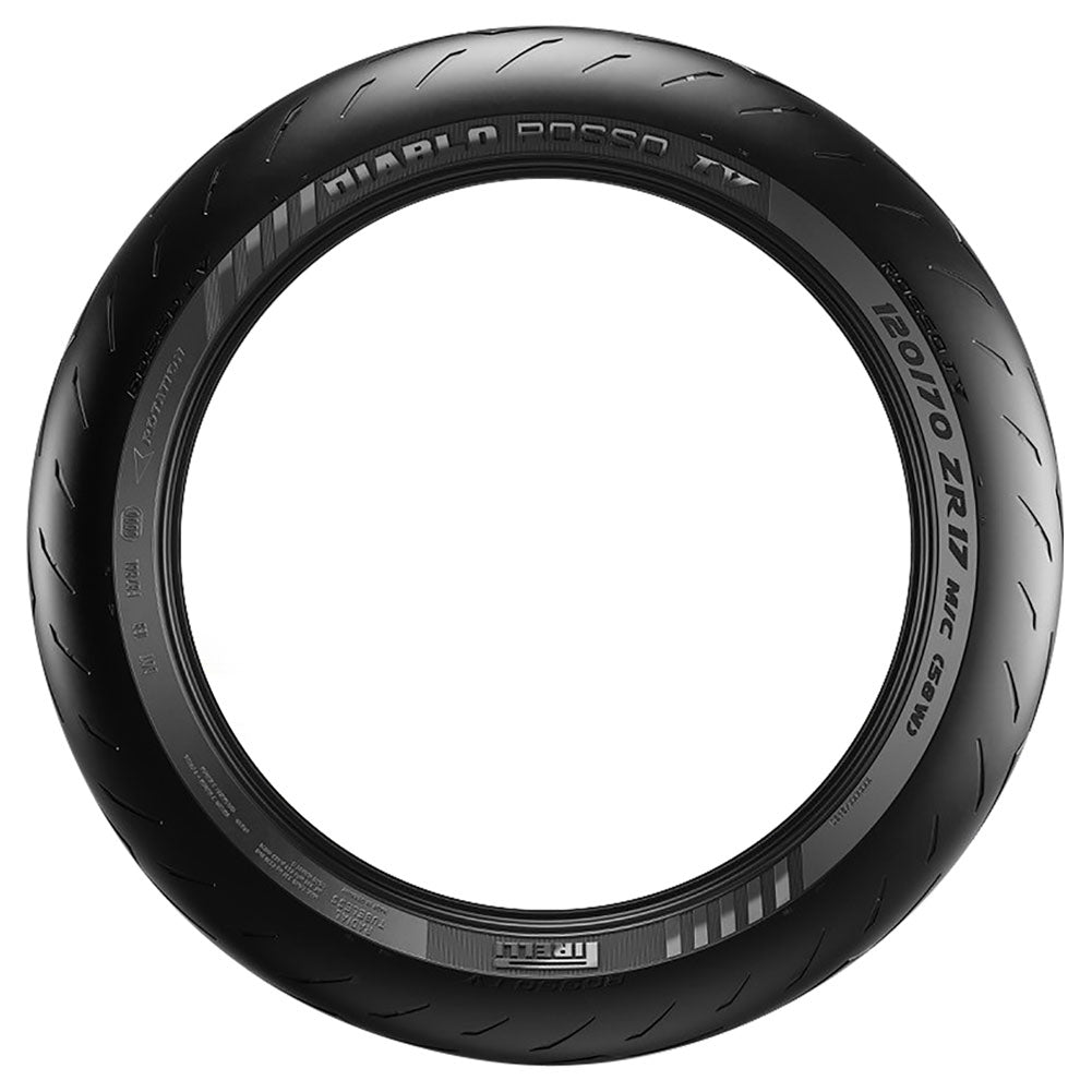 Pirelli Diablo Rosso IV Front Motorcycle Tire 120/70ZR-17 (58W)