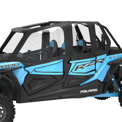 Polaris Canvas Upper Half Doors Black