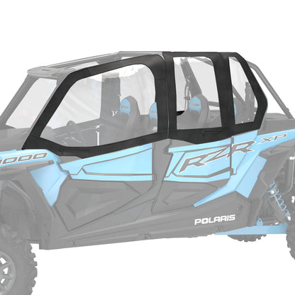 Polaris Canvas Upper Half Doors Black