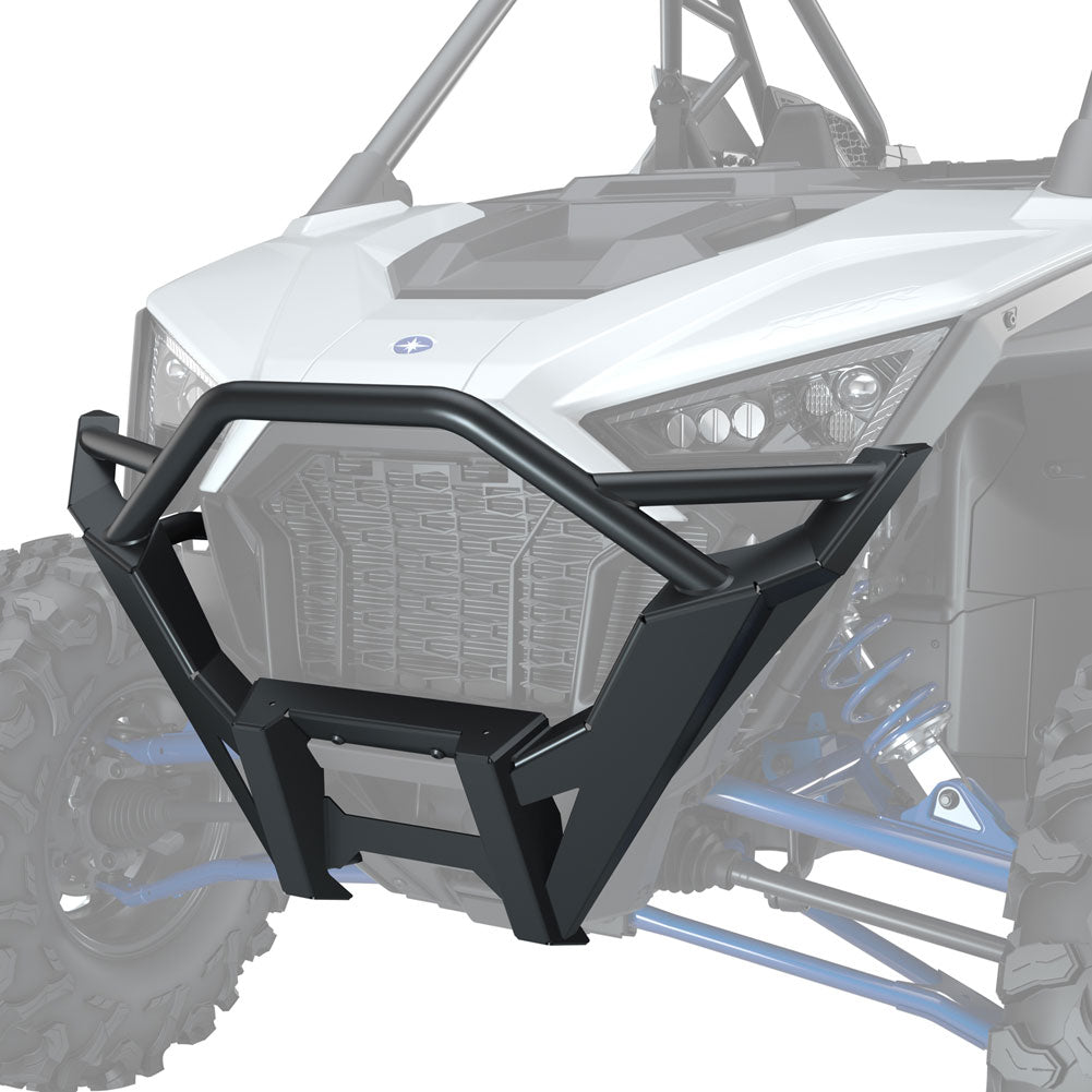 Polaris High Coverage Front Bumper Matte Black