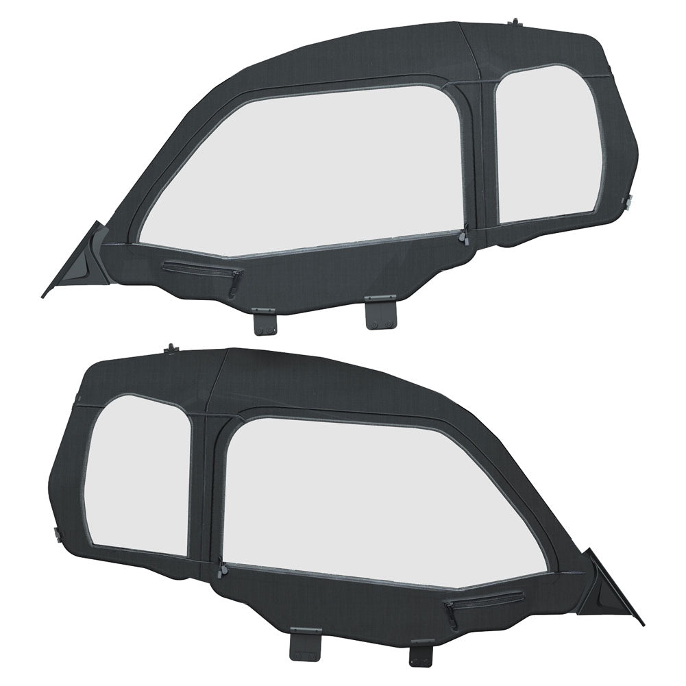 Polaris Canvas Upper Doors Black