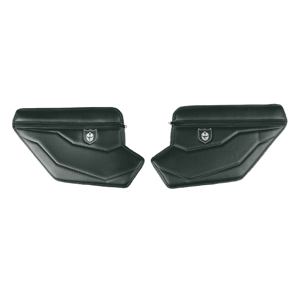 Pro Armor Front Door Knee Pads with Storage for Pro Armor Doors Black