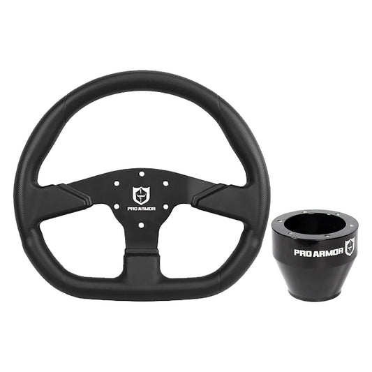 Pro Armor "D" Shaped Steering Wheel and Hub Kit