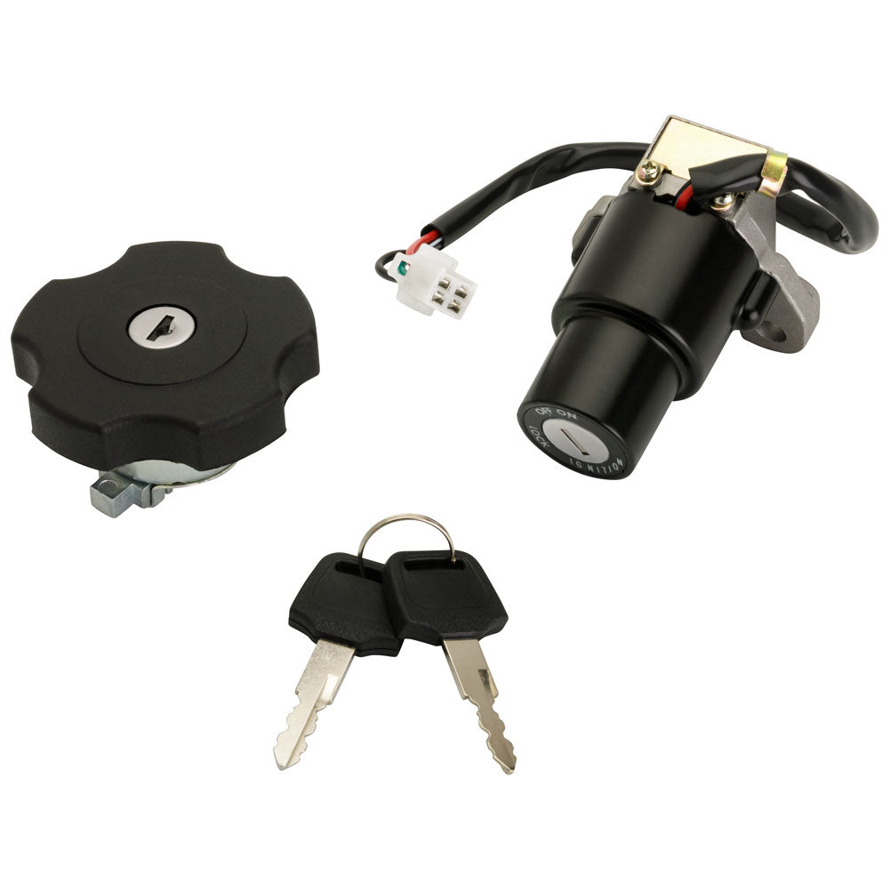 QA Parts Keyed Ignition Switch and Lockable Gas Cap Kit