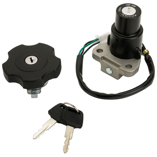 QA Parts Keyed Ignition Switch and Lockable Gas Cap Kit