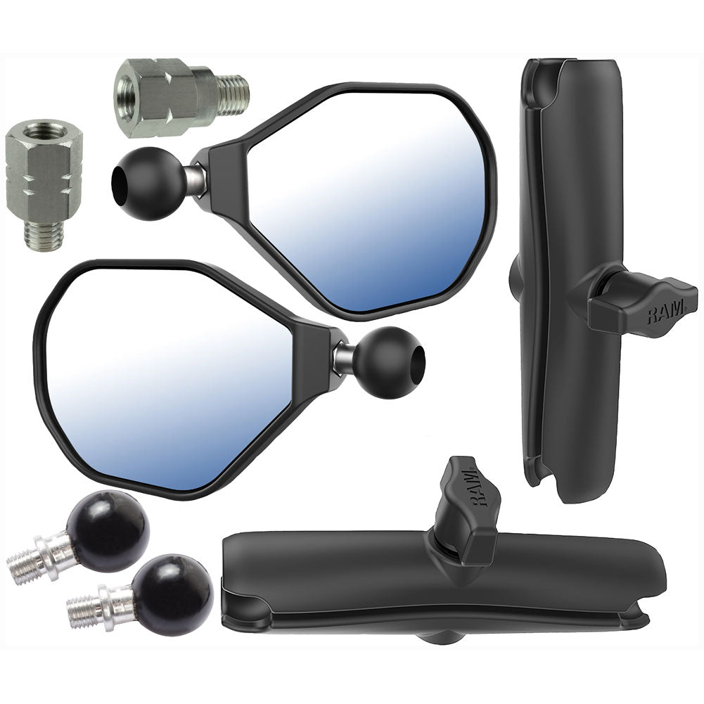 Ram Mounts Tough-Mirror Kit with Long Arms