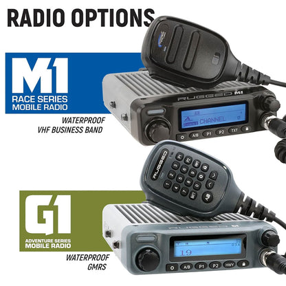 Rugged Radios 696+ Complete Master Communication Kit with M1 Radio Helmet Kits