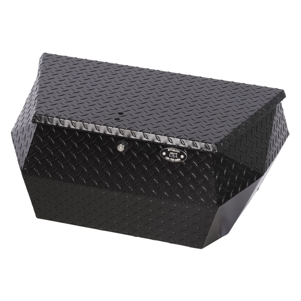 Ryfab Aluminum Cargo Storage Box Angled Top Black