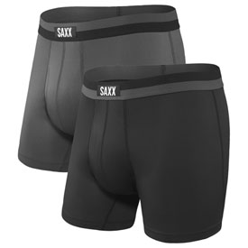 SAXX SPORT MESH BOXER BRIEFS - 2 PACK