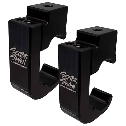 Sector Seven Spectrum LED Light Mirror Kit with Threaded Universal Clamps