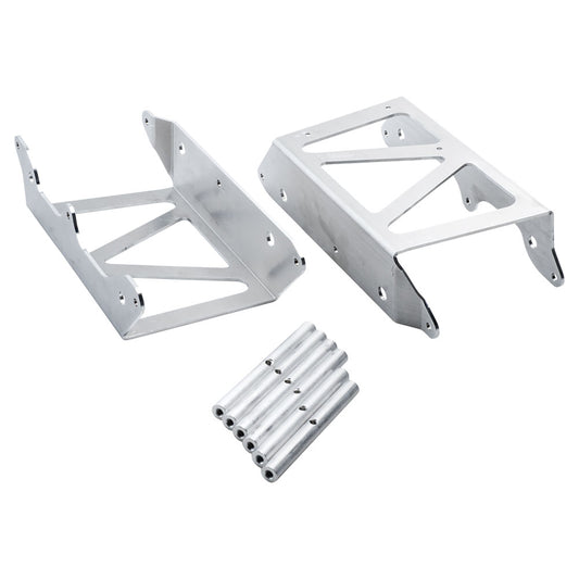 7602 Racing Radiator Braces Brushed Aluminum