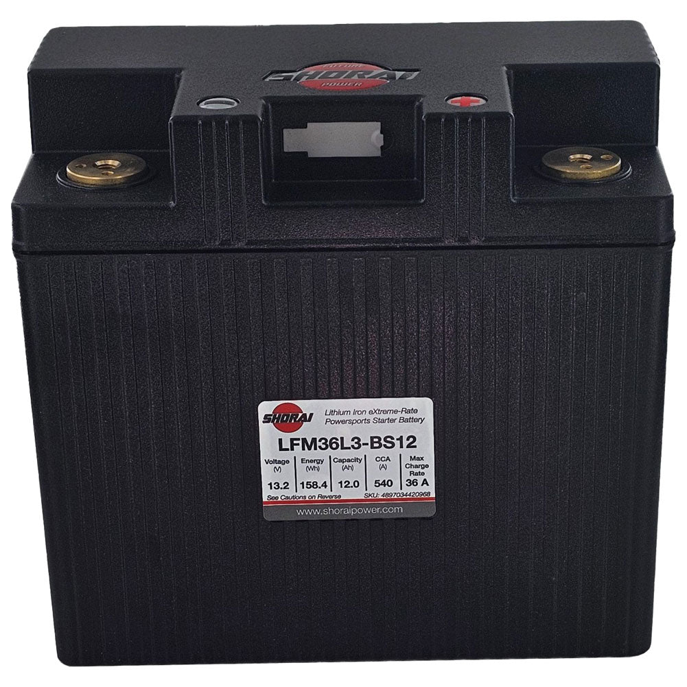 Shorai Lithium-Iron Battery LFM36L3-BS12