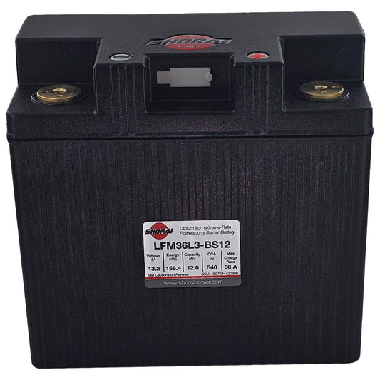 Shorai Lithium-Iron Battery LFM36L3-BS12