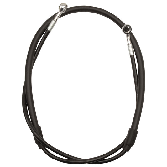 Streamline Front Steel Braided Brake Line Standard Length Black