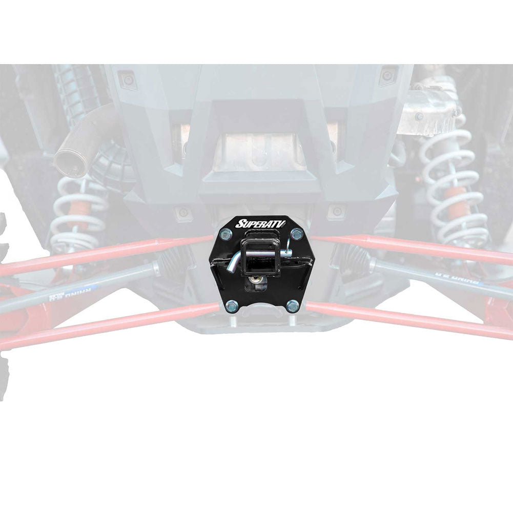 SuperATV Rear Receiver Hitch 18mm Bolts Black