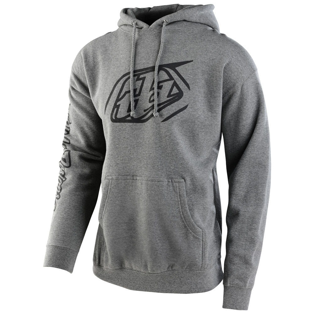 TROY LEE CROPPED BADGE HOODED SWEATSHIRT