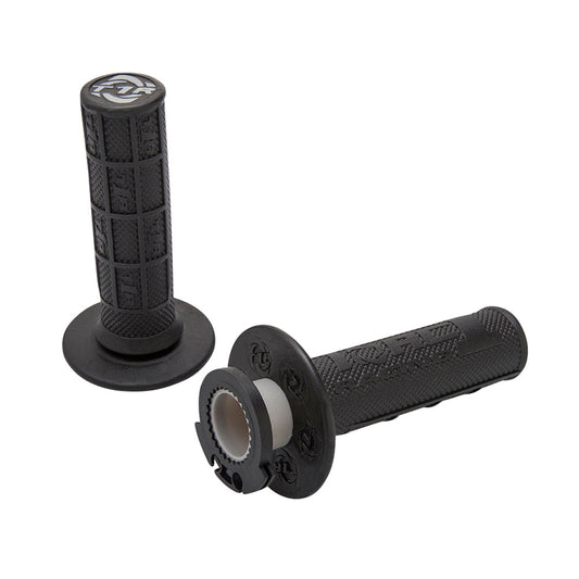 TORC1 Racing Defy Lock On Kev-Tec MX Grips Black