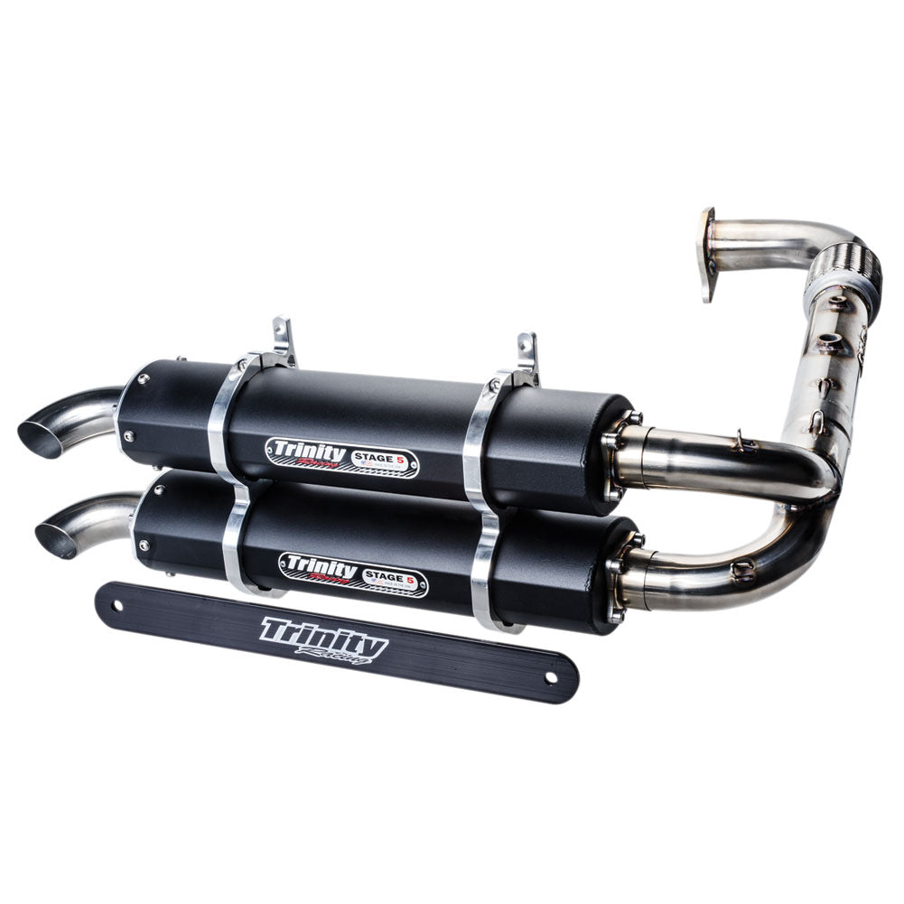 Trinity Racing Stage 5 Dual Exhaust System Black