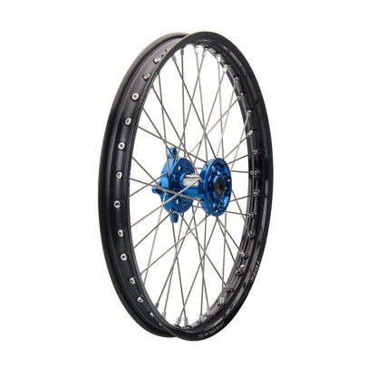 Tusk Impact Complete Front Wheel Package 21 x 1.60 Silver Rim/Silver Spoke/Orange Hub