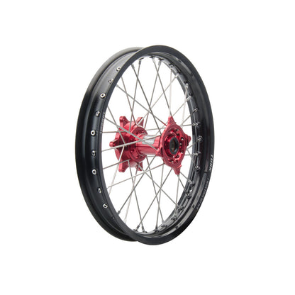 Tusk Impact Complete Rear Wheel Package 18 x 2.15 Black Rim/Silver Spoke/Red Hub
