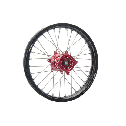 Tusk Impact Complete Rear Wheel Package 18 x 2.15 Black Rim/Silver Spoke/Red Hub