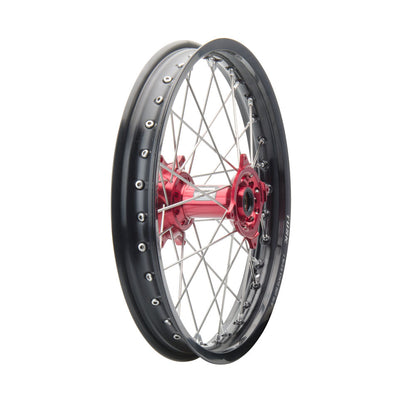 Tusk Impact Complete Rear Wheel Package 18 x 2.15 Black Rim/Silver Spoke/Red Hub