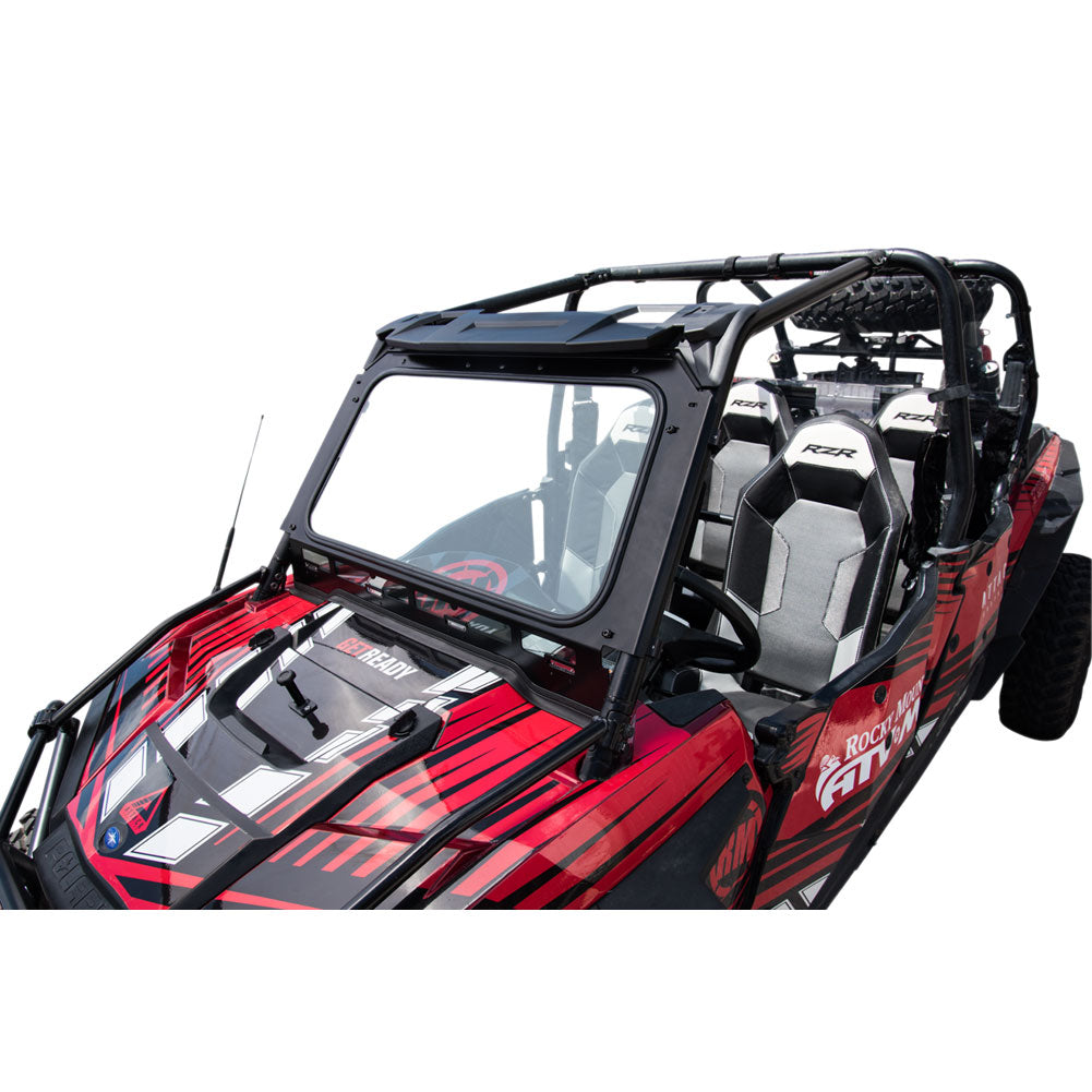 Tusk UTV Full Glass Windshield With Vent and 12" Windshield Wiper
