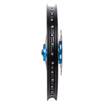 Tusk Impact Complete Front/Rear Wheel Package 1.60 x 21 / 2.15 x 18 Silver Rim/Silver Spoke/Orange Hub