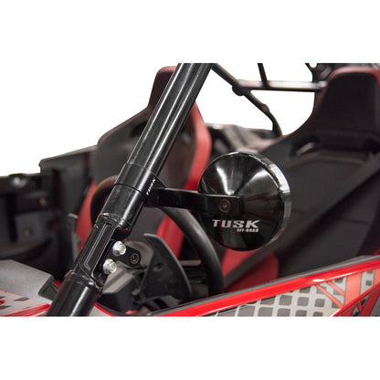 Tusk Alloy Mirror Kit with Low Profile UTV Roll Cage Clamp