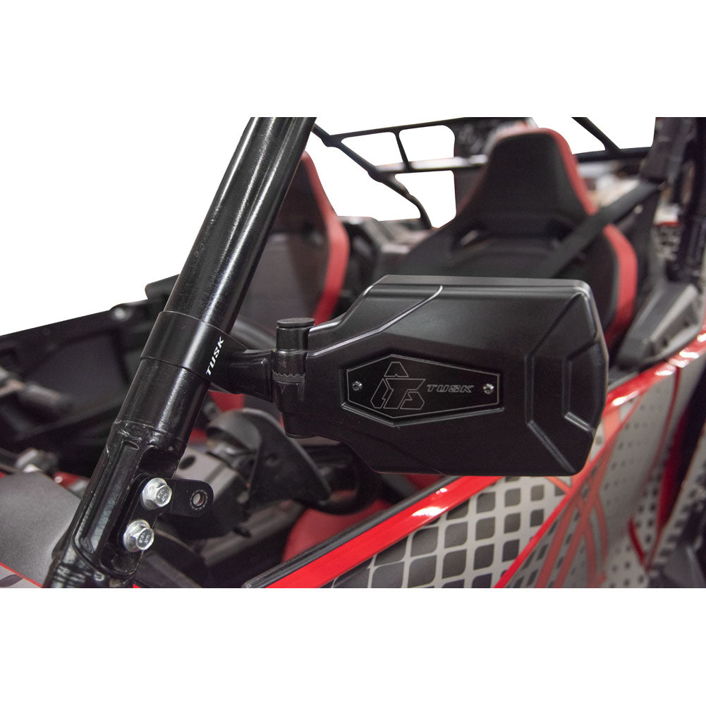 Tusk Pivot Folding Mirror Kit with Low Profile UTV Roll Cage Clamp