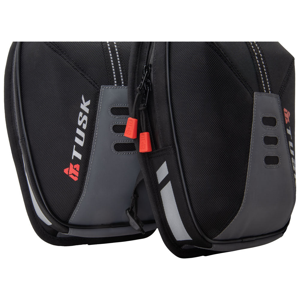 Tusk Sidekick Tank Saddlebag Kit for RE Himalayan Black/Grey